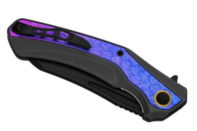 Bild für Kizer Draca KI4751A2 PVD S45VN, Aluminum & Crystallized Titanium, Taschenmesser