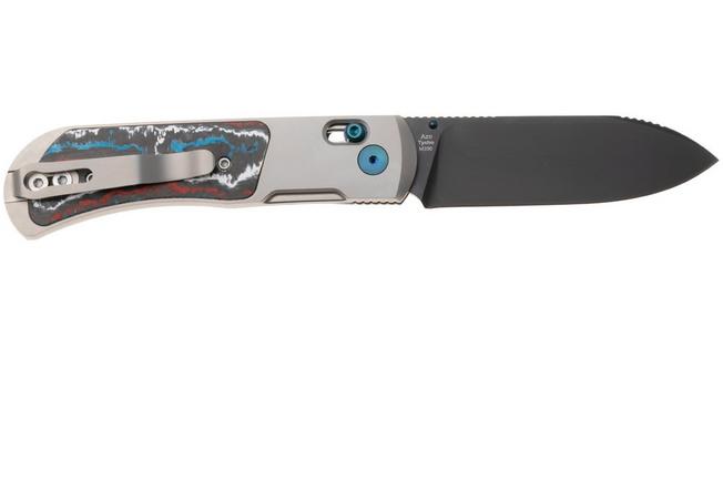 Afbeelding voor Kizer Tycho KI4761A2 Matte DLC M390, Titanium FatCarbon, zakmes, Azo design