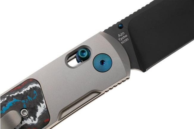 Afbeelding voor Kizer Tycho KI4761A2 Matte DLC M390, Titanium FatCarbon, zakmes, Azo design