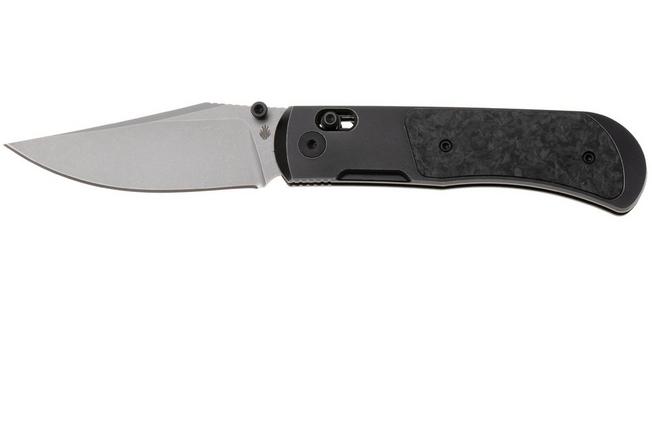 Afbeelding voor Kizer Tycho KI4761A4 Stonewashed M390, Black Titanium Carbonfiber. zakmes, Azo design