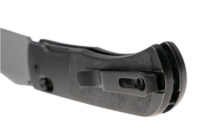 Afbeelding voor Kizer Tycho KI4761A4 Stonewashed M390, Black Titanium Carbonfiber. zakmes, Azo design