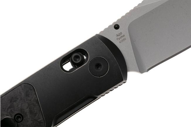 Afbeelding voor Kizer Tycho KI4761A4 Stonewashed M390, Black Titanium Carbonfiber. zakmes, Azo design