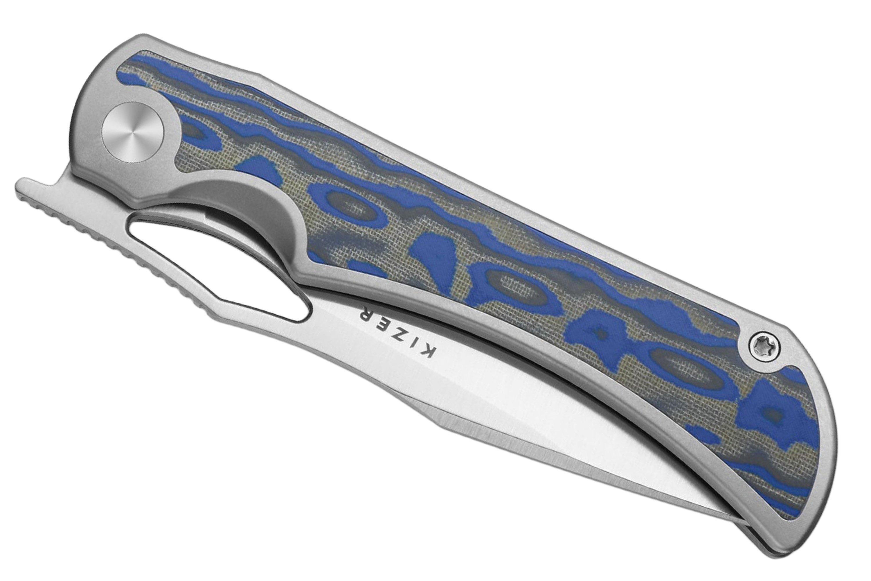 Kizer Allure KI4763LDA1 Satin S45VN, Titanium & Vortex Micarta