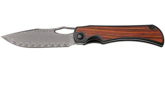 Image pour Kizer Allure KI4763LDA3 Acid Washed Damascus, Titanium & Panama Rosewood, couteau de poche, Johan Jordaan design