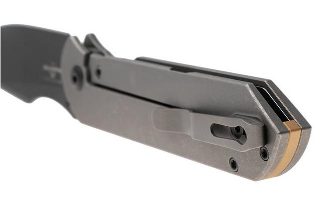 Bild für Kizer Harpoon Fold Ki4784A3 Matte DLC Ultra Elmax, Gray Titanium, Taschenmesser, Maverick Customs Design