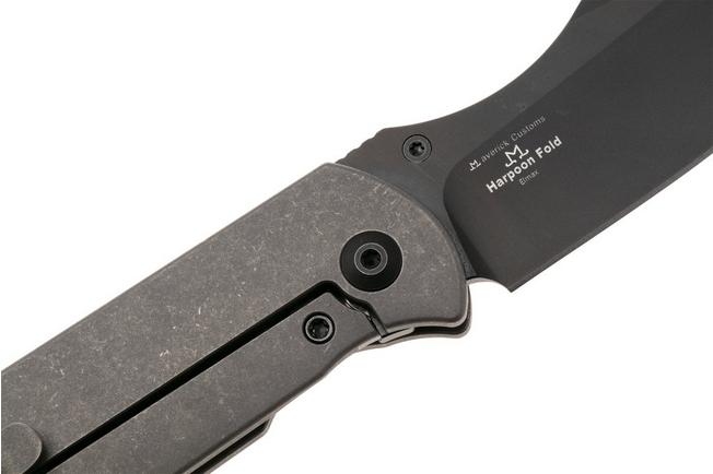 Bild für Kizer Harpoon Fold Ki4784A3 Matte DLC Ultra Elmax, Gray Titanium, Taschenmesser, Maverick Customs Design