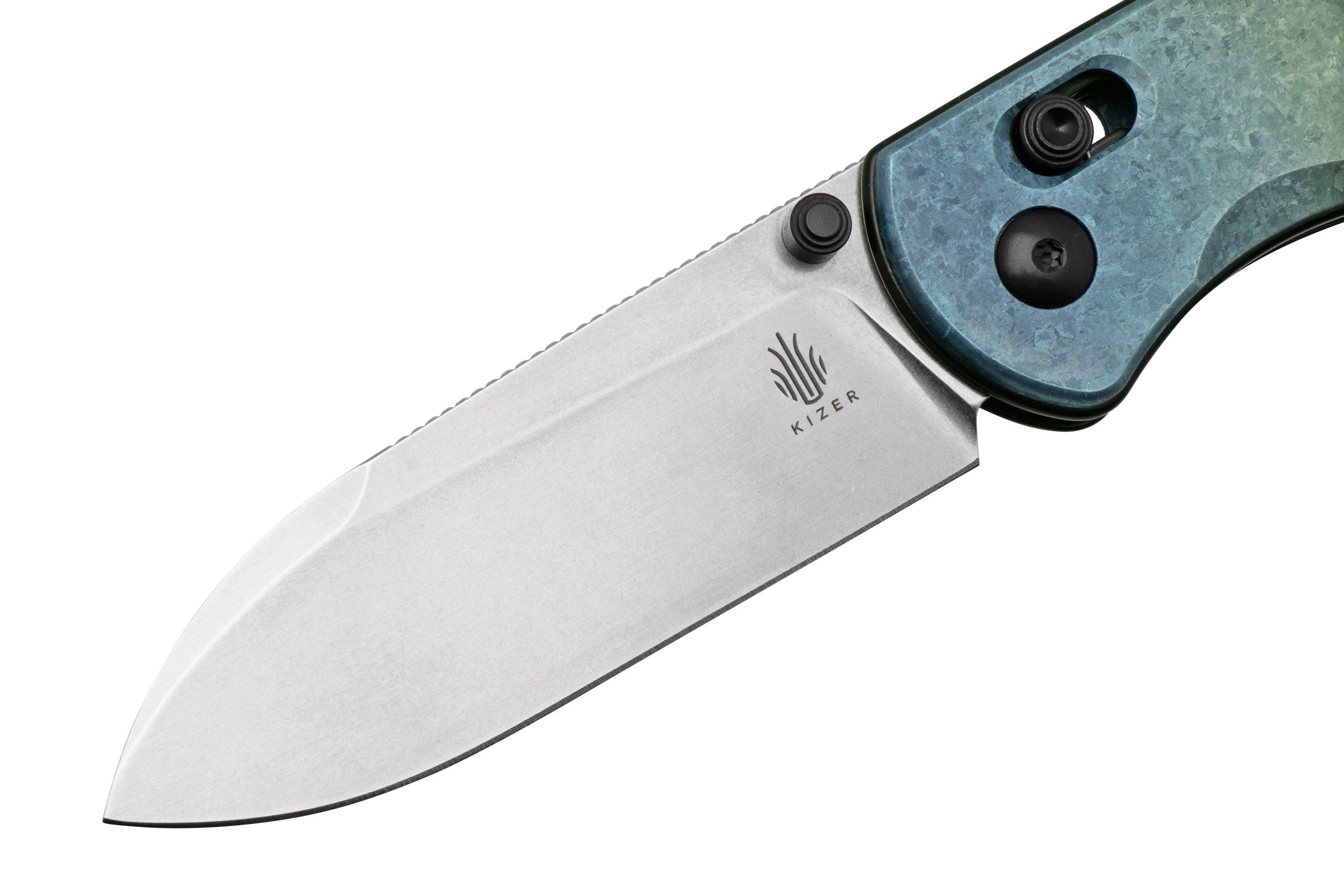 Kizer Drop Bear 36194A3, LC200N, Titanium, pocket knife, Azo design