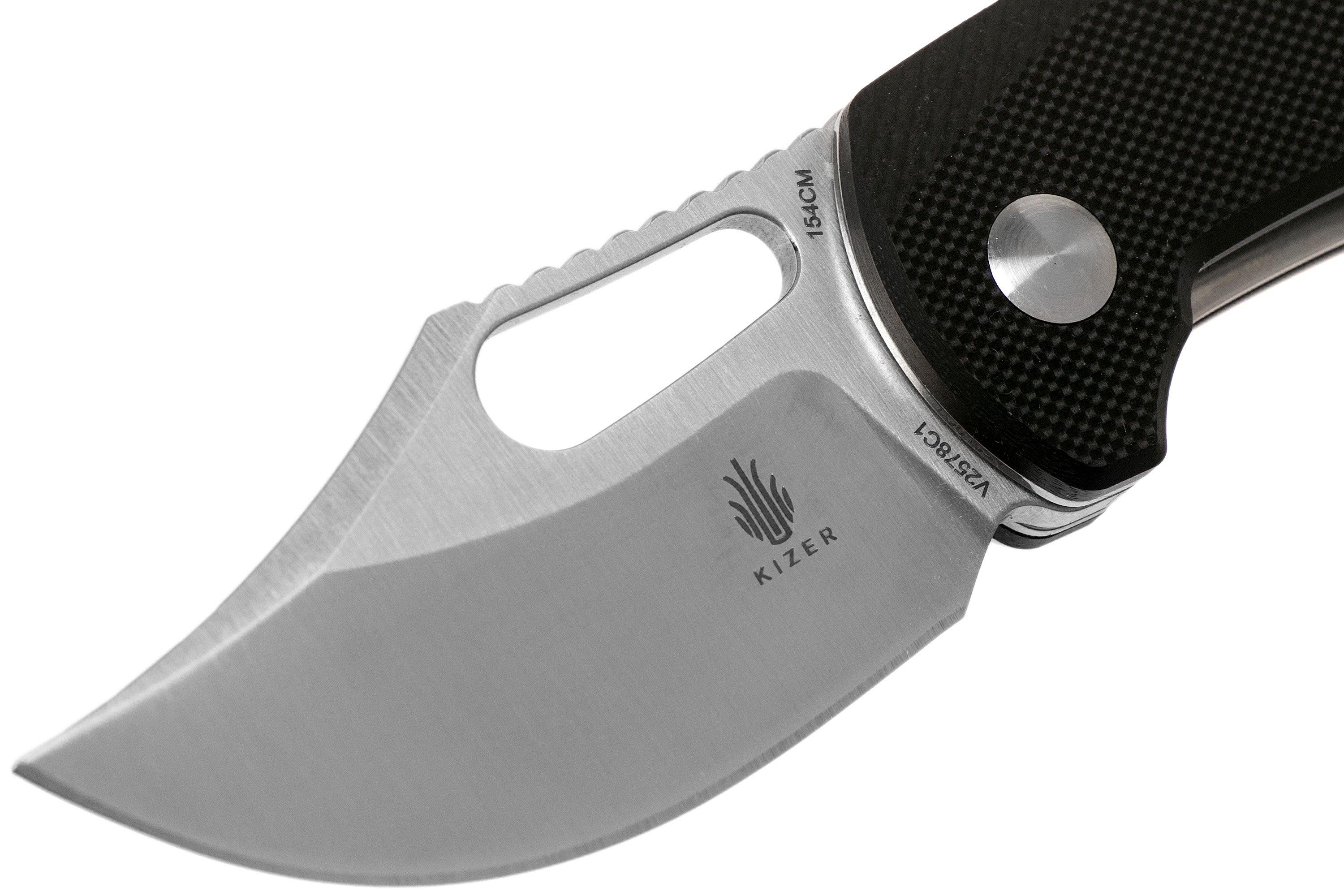 Kizer Urban Bowie V2578C1, 154CM, Black G10, pocket knife