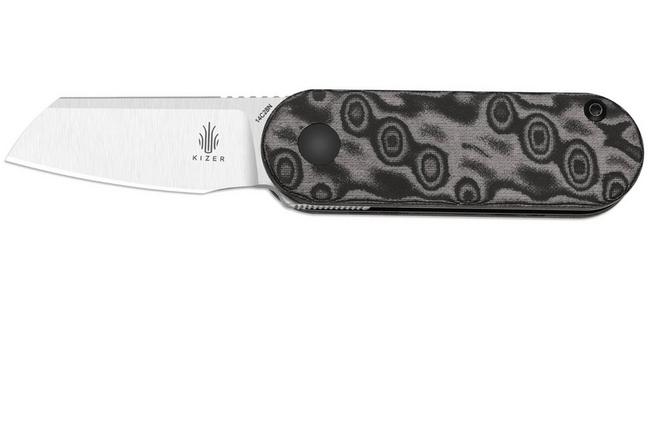 Bild für Kizer Vanguard Mini Bay V2583A6 Satin 14C28N, Vortex Pattern Micarta, Taschenmesser, Azo Design