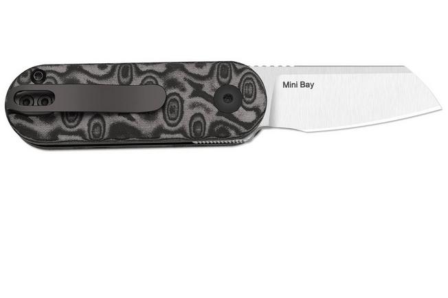 Bild für Kizer Vanguard Mini Bay V2583A6 Satin 14C28N, Vortex Pattern Micarta, Taschenmesser, Azo Design