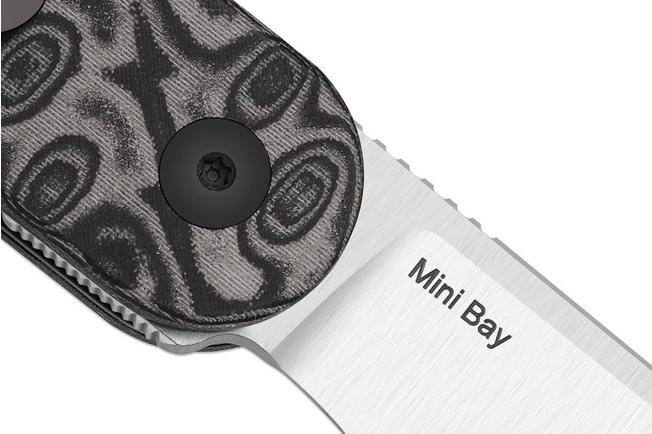 Bild für Kizer Vanguard Mini Bay V2583A6 Satin 14C28N, Vortex Pattern Micarta, Taschenmesser, Azo Design