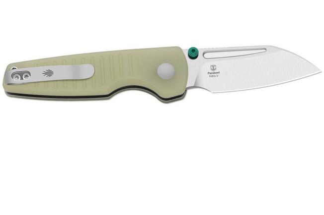 Image for Kizer Vanguard Parakeet V2706A6 Stonewashed Nitro-V, Glow In The Dark G10, pocket knife