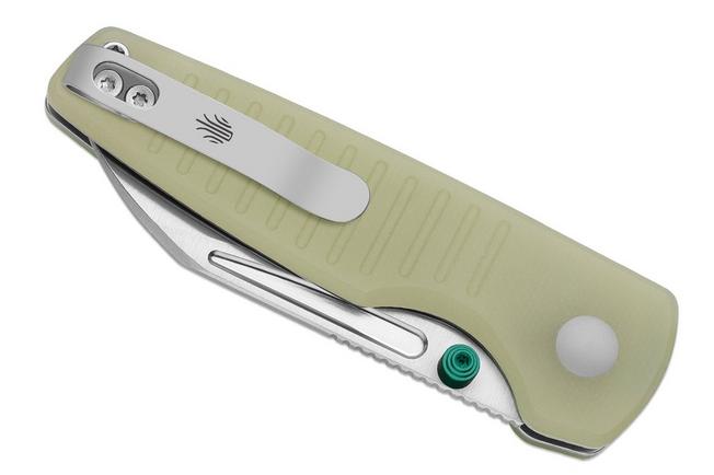 Image for Kizer Vanguard Parakeet V2706A6 Stonewashed Nitro-V, Glow In The Dark G10, pocket knife