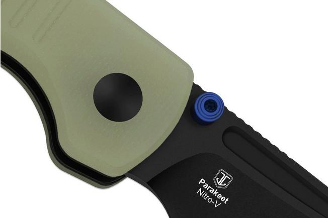 Image for Kizer Vanguard Parakeet V2706A7 PVD Nitro-V, Glow In The Dark G10, pocket knife