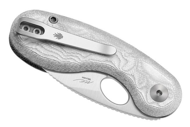 Image pour Kizer Microbe V2742A11, Satin 14C28N, Turquoise GFN, couteau de poche, Maksim Epifantsev design