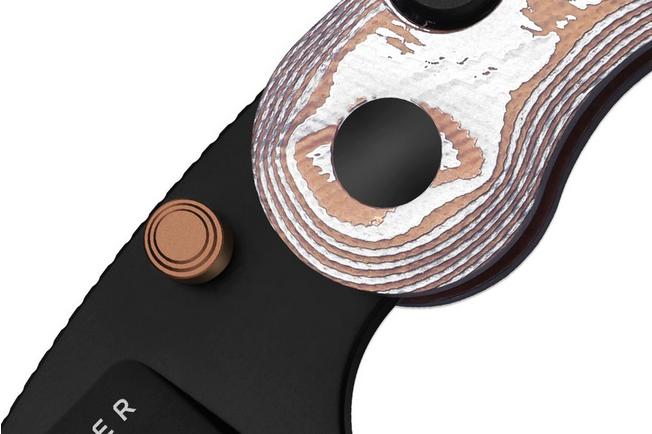 Image pour Kizer Microbe V2742A12, Black PVD 14C28N, Pink/White GFN, couteau de poche, Maksim Epifantsev design