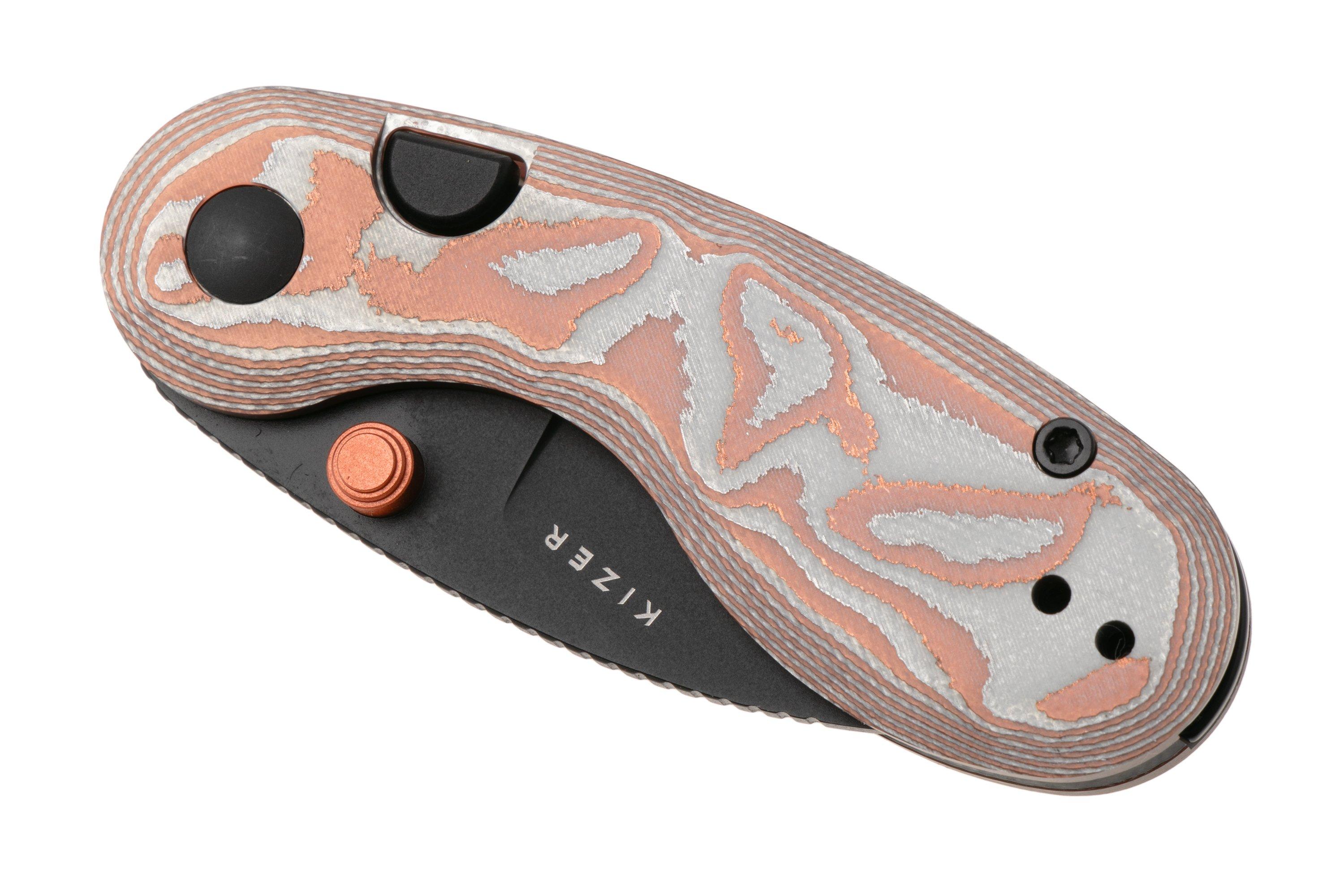 Kizer Microbe V2742A12, Black PVD 14C28N, Pink/White GFN zakmes, Maksim ...