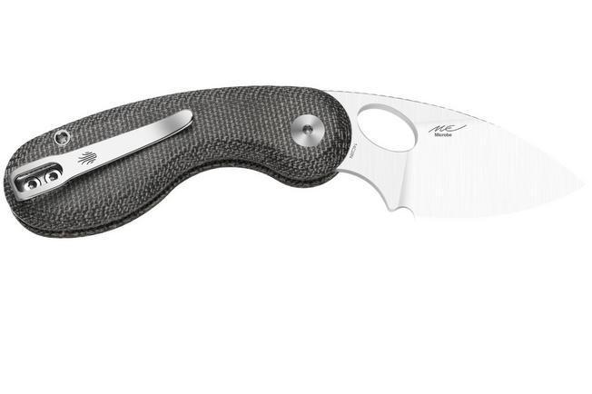 Image for Kizer Microbe V2742A2 Satin, Norplex UltreX Micarta, pocket knife, Maksim Epifantsev design