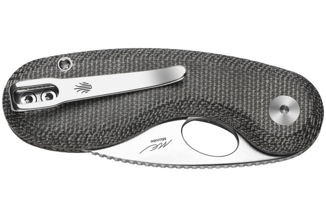 Image for Kizer Microbe V2742A2 Satin, Norplex UltreX Micarta, pocket knife, Maksim Epifantsev design