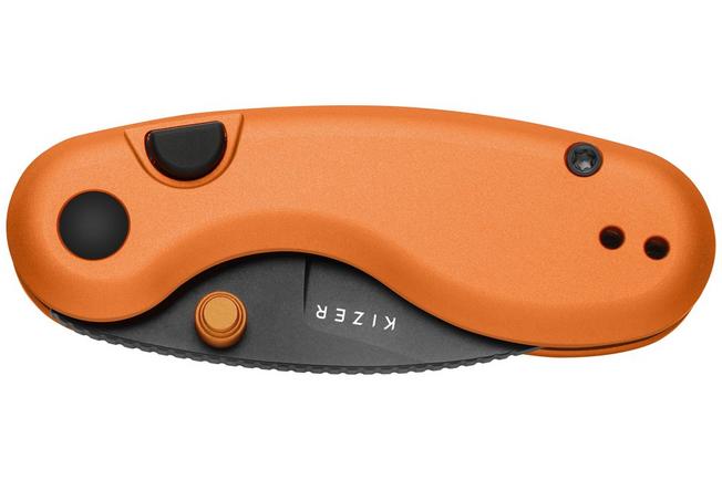 Image for Kizer Microbe V2742A3 Black PVD, Orange Aluminum, pocket knife, Maksim Epifantsev design