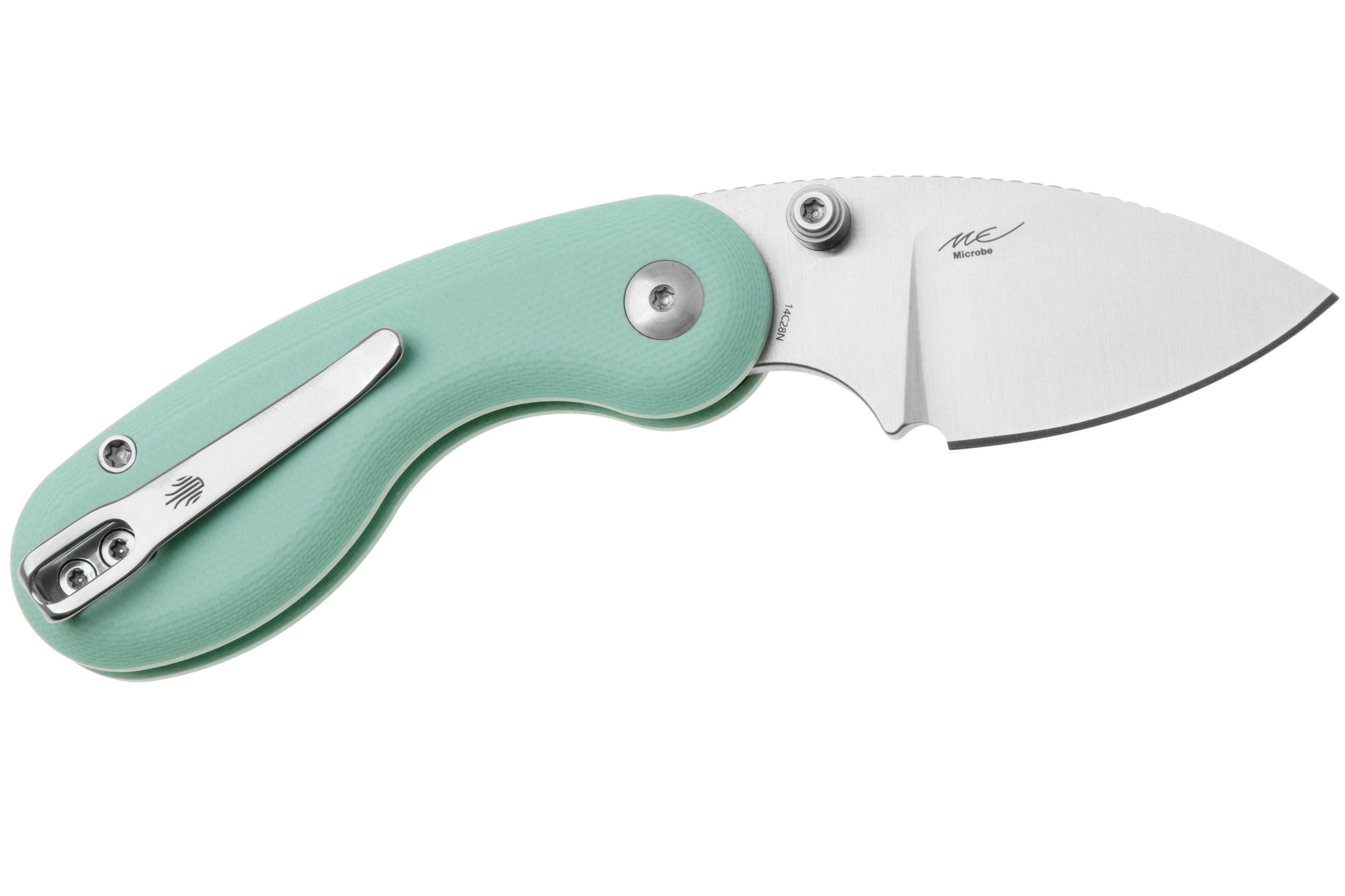 Kizer Microbe V2742A4 Satin, Green G10, pocket knife, Maksim Epifantsev ...