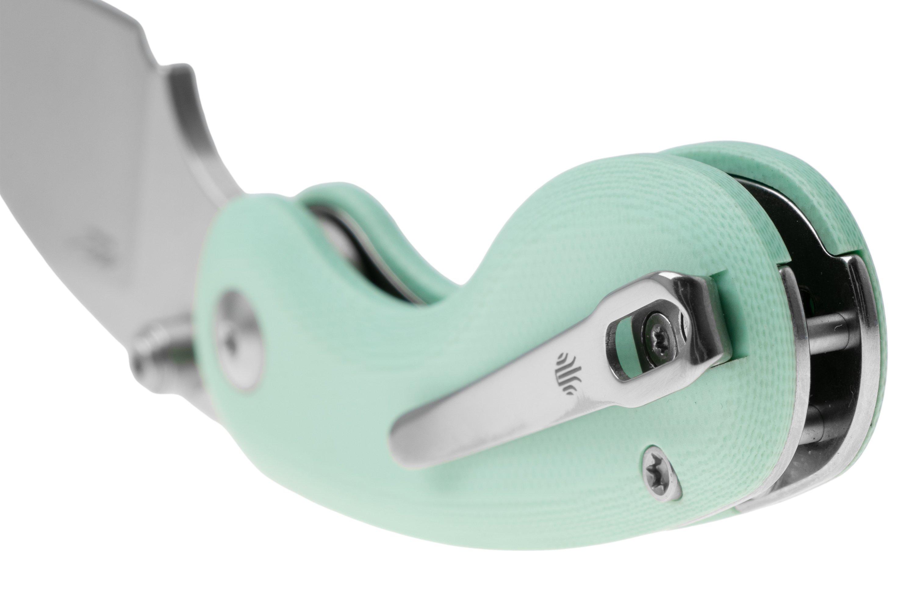 Kizer Microbe V2742A4 Satin, Green G10, pocket knife, Maksim Epifantsev ...