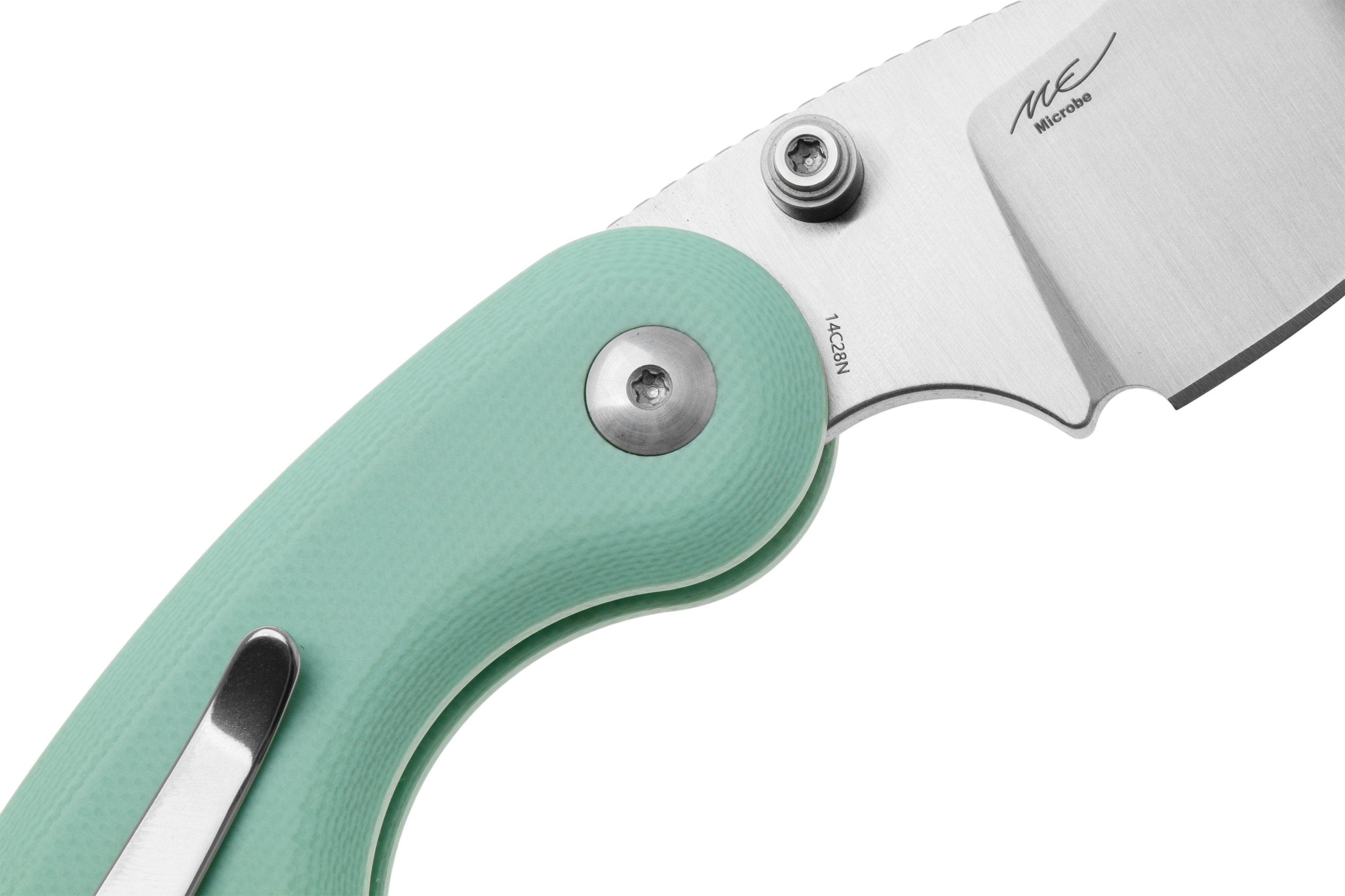 Kizer Microbe V2742A4 Satin, Green G10, pocket knife, Maksim Epifantsev ...