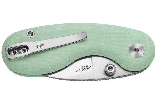 Image for Kizer Microbe V2742A4 Satin, Green G10, pocket knife, Maksim Epifantsev design