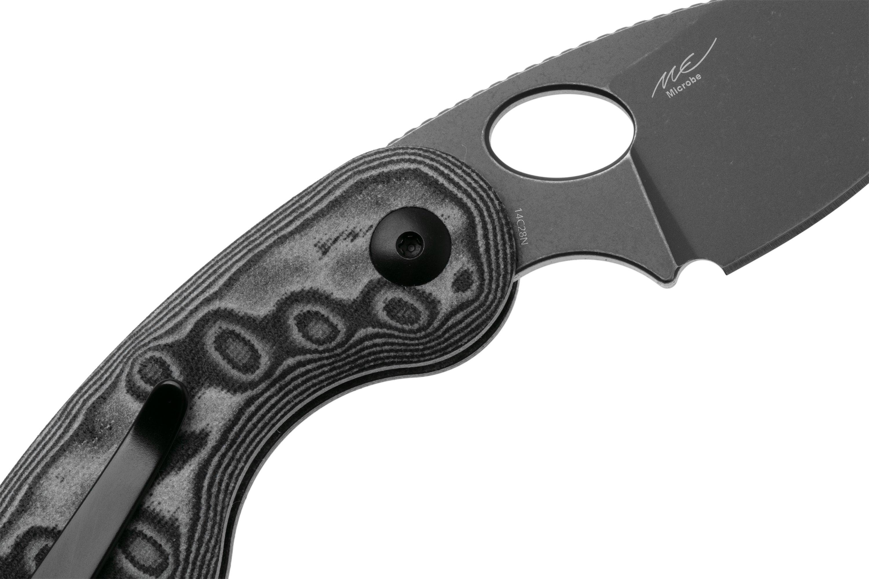 Kizer Microbe V2742A5 Gray Stonewashed, Vortex Micarta, Taschenmesser ...