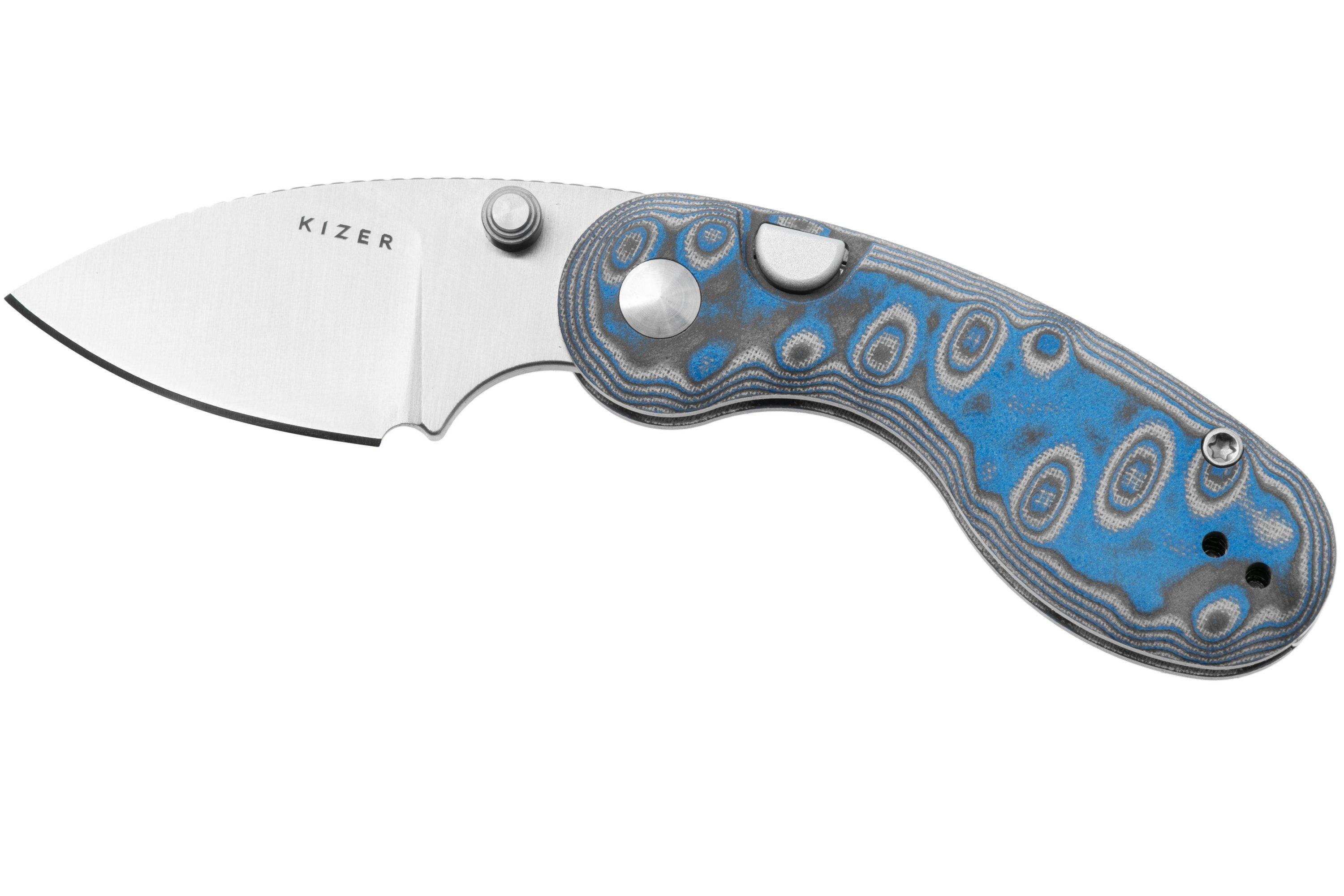 Kizer Microbe V2742A6 Satin, Vortex Micarta, pocket knife, Maksim ...