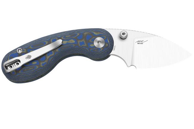 Image for Kizer Microbe V2742A6 Satin, Vortex Micarta, pocket knife, Maksim Epifantsev design