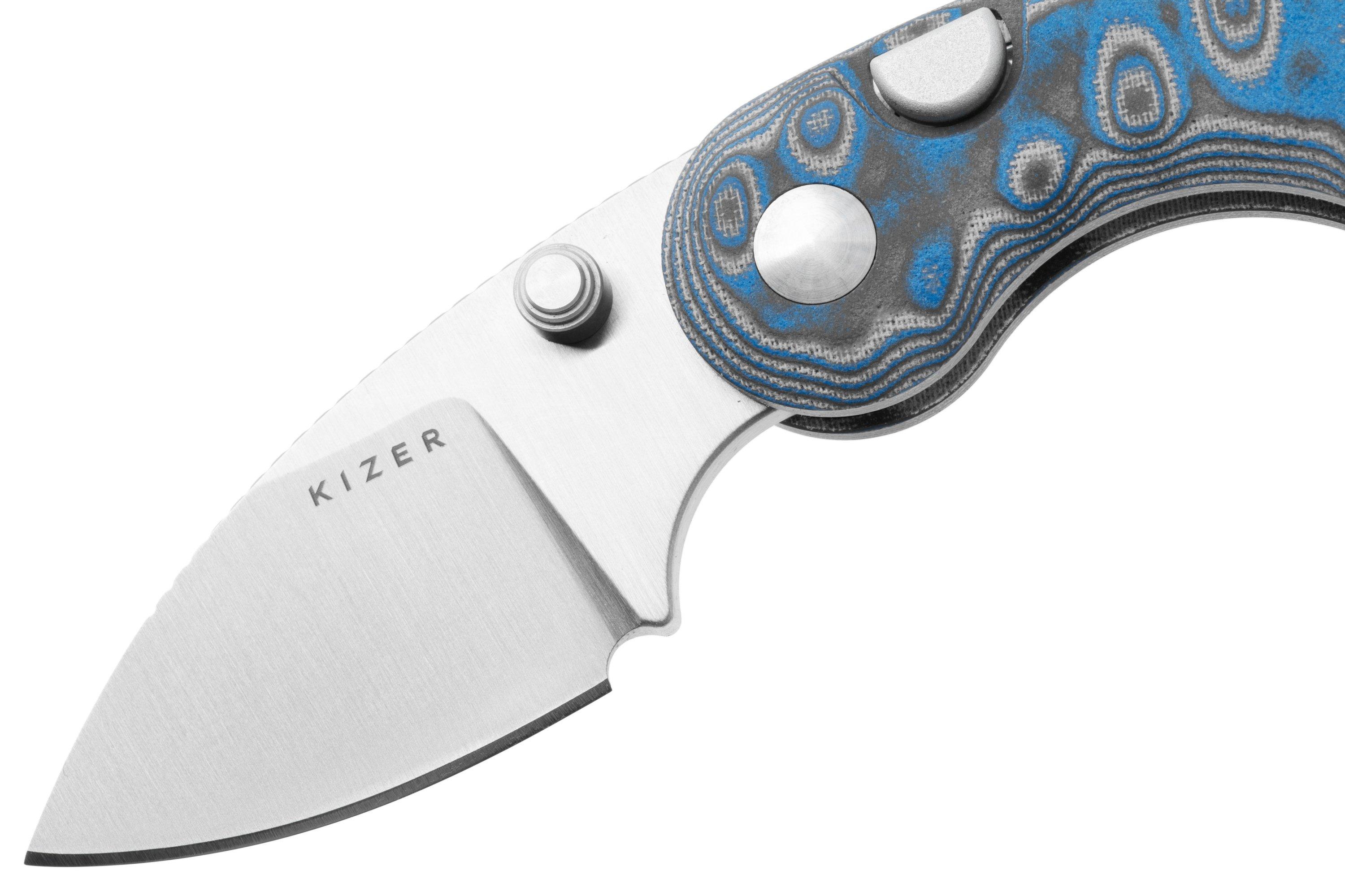 Kizer Microbe V2742A6 Satin, Vortex Micarta, pocket knife, Maksim ...