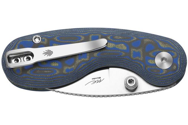Image for Kizer Microbe V2742A6 Satin, Vortex Micarta, pocket knife, Maksim Epifantsev design