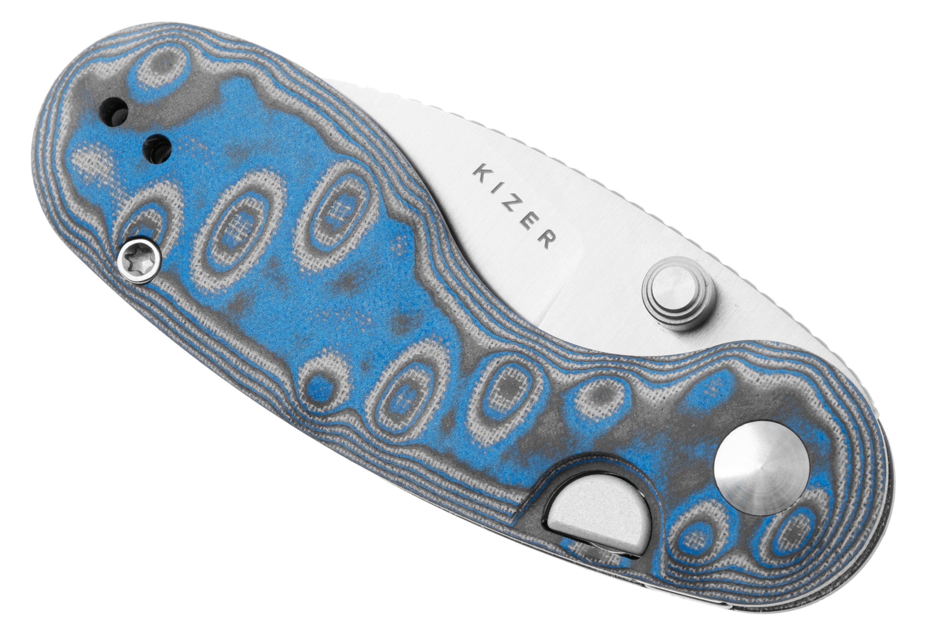 Kizer Microbe V2742A6 Satin, Vortex Micarta, pocket knife, Maksim