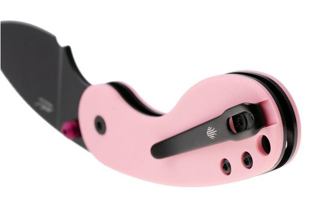 Bild für Kizer Microbe DSJ AirTi Ki2742DSJA1, Black PVD 14C28N, Pink UltreX G10 Taschenmesser, Maksim Epifantsev Design