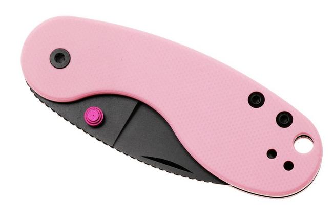 Bild für Kizer Microbe DSJ AirTi Ki2742DSJA1, Black PVD 14C28N, Pink UltreX G10 Taschenmesser, Maksim Epifantsev Design