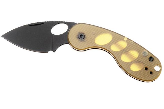 Bild für Kizer Microbe TSJ AirTi V2742TSJA1, Black PVD 14C28N, PEI Taschenmesser, Maksim Epifantsev Design