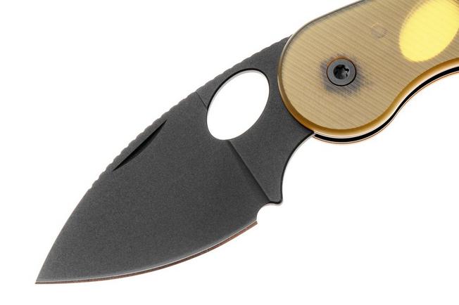 Bild für Kizer Microbe TSJ AirTi V2742TSJA1, Black PVD 14C28N, PEI Taschenmesser, Maksim Epifantsev Design
