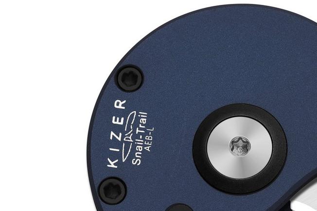 Image for Kizer Vanguard Snail-Trail V2757A2 Satin AEB-L, Blue Aluminium, pocket knife, Caleb Waldman design