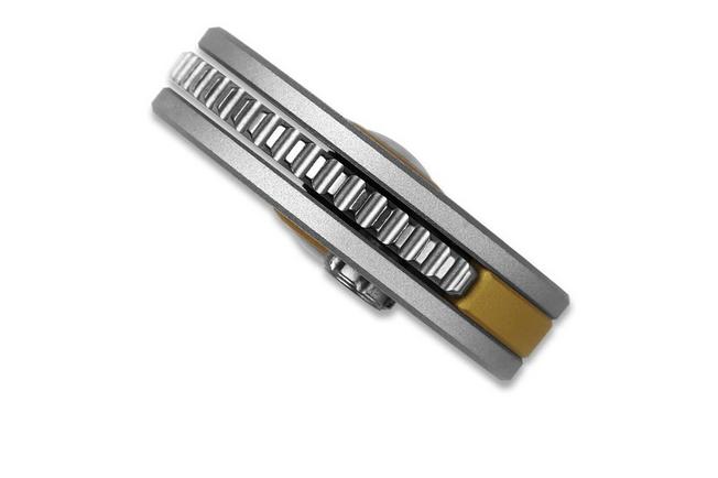 Image for Kizer Vanguard Snail-Trail V2757A3 Satin AEB-L, Silver Aluminium, pocket knife, Caleb Waldman design