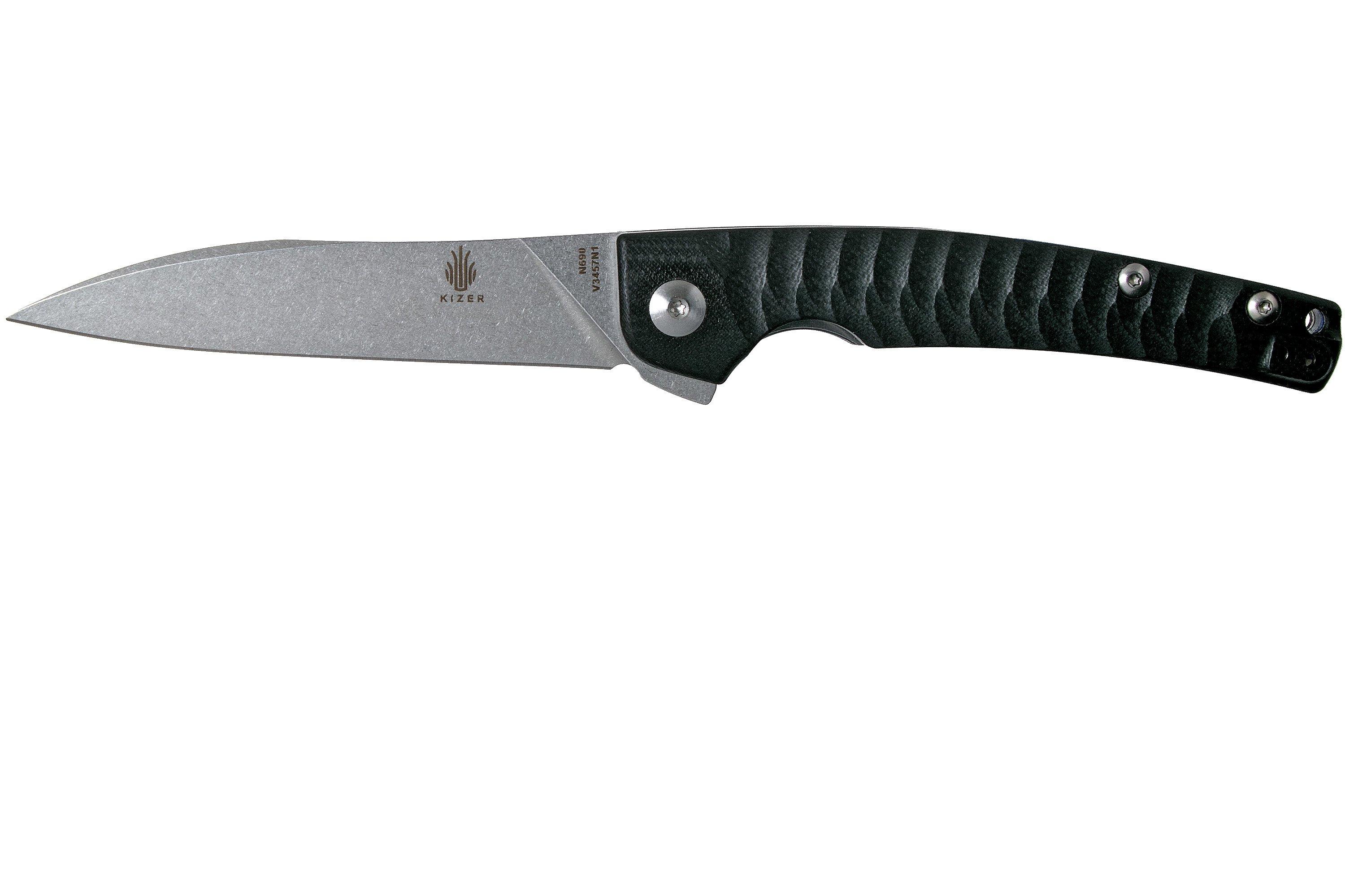 Kizer Vanguard Splinter V3457N1 pocket knife, Tomcat design ...