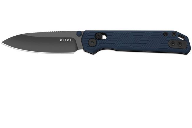 Bild für Kizer Vanguard Begleiter 2.9 V3458.2BDA1 Satin BD1N, Vortex Pattern Micarta, Taschenmesser, Azo Design