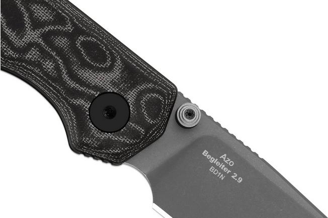Bild für Kizer Vanguard Begleiter 2.9 V3458.2BDA2 Graywashed BD1N, Vortex Pattern Micarta, Taschenmesser, Azo Design