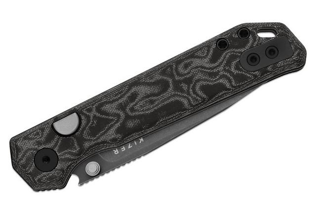 Bild für Kizer Vanguard Begleiter 2.9 V3458.2BDA2 Graywashed BD1N, Vortex Pattern Micarta, Taschenmesser, Azo Design