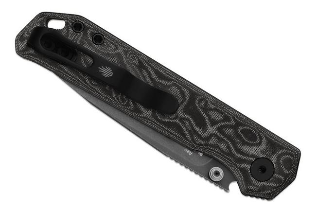 Bild für Kizer Vanguard Begleiter 2.9 V3458.2BDA2 Graywashed BD1N, Vortex Pattern Micarta, Taschenmesser, Azo Design