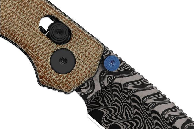 Bild für Kizer Vanguard Begleiter 2.9 V3458.2CDA2 Acid-Washed Damascus, Norplex UltreX Micarta, Taschenmesser, Azo Design