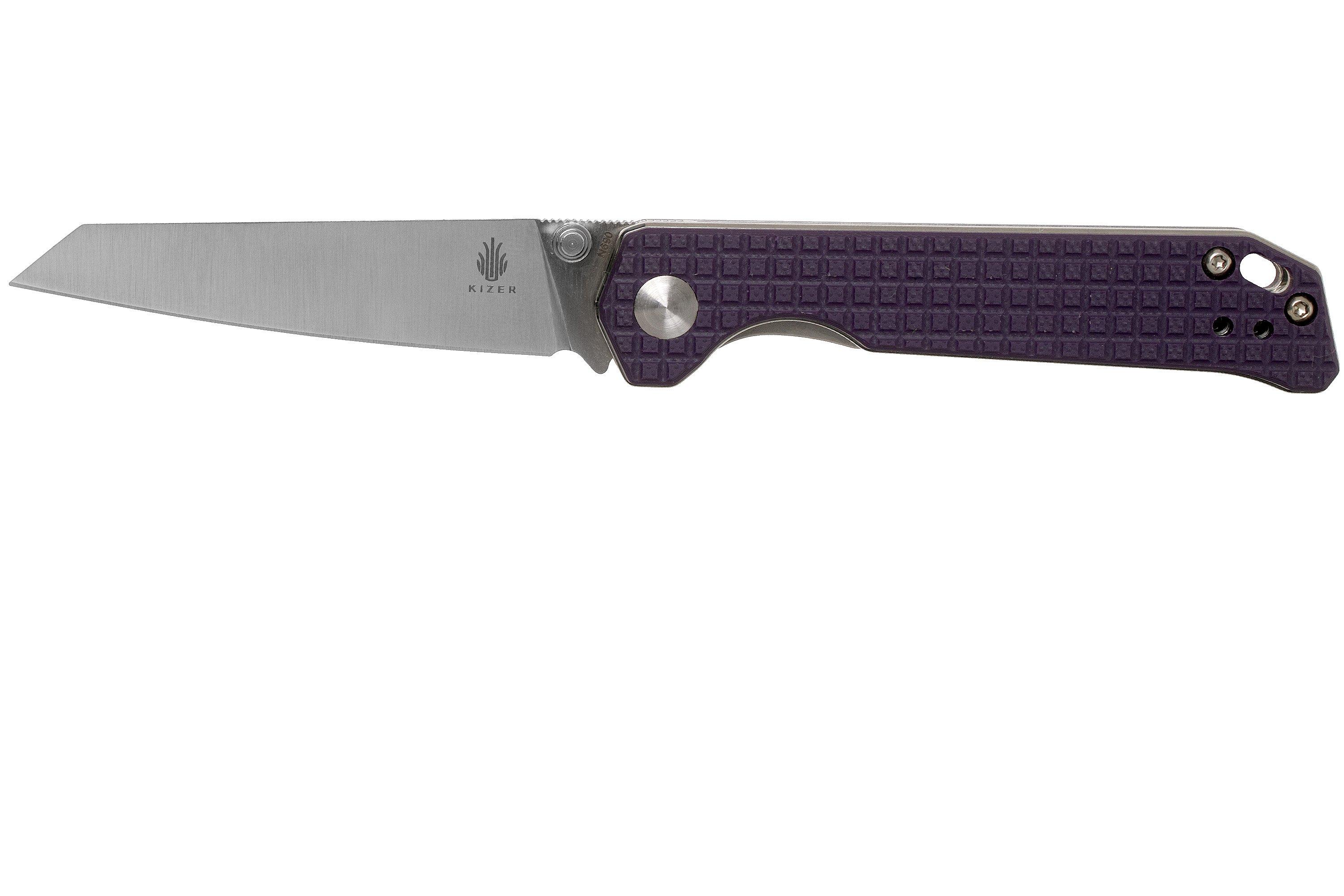 Kizer Begleiter Mini V3458RN5 N690, Purple G10, pocket knife