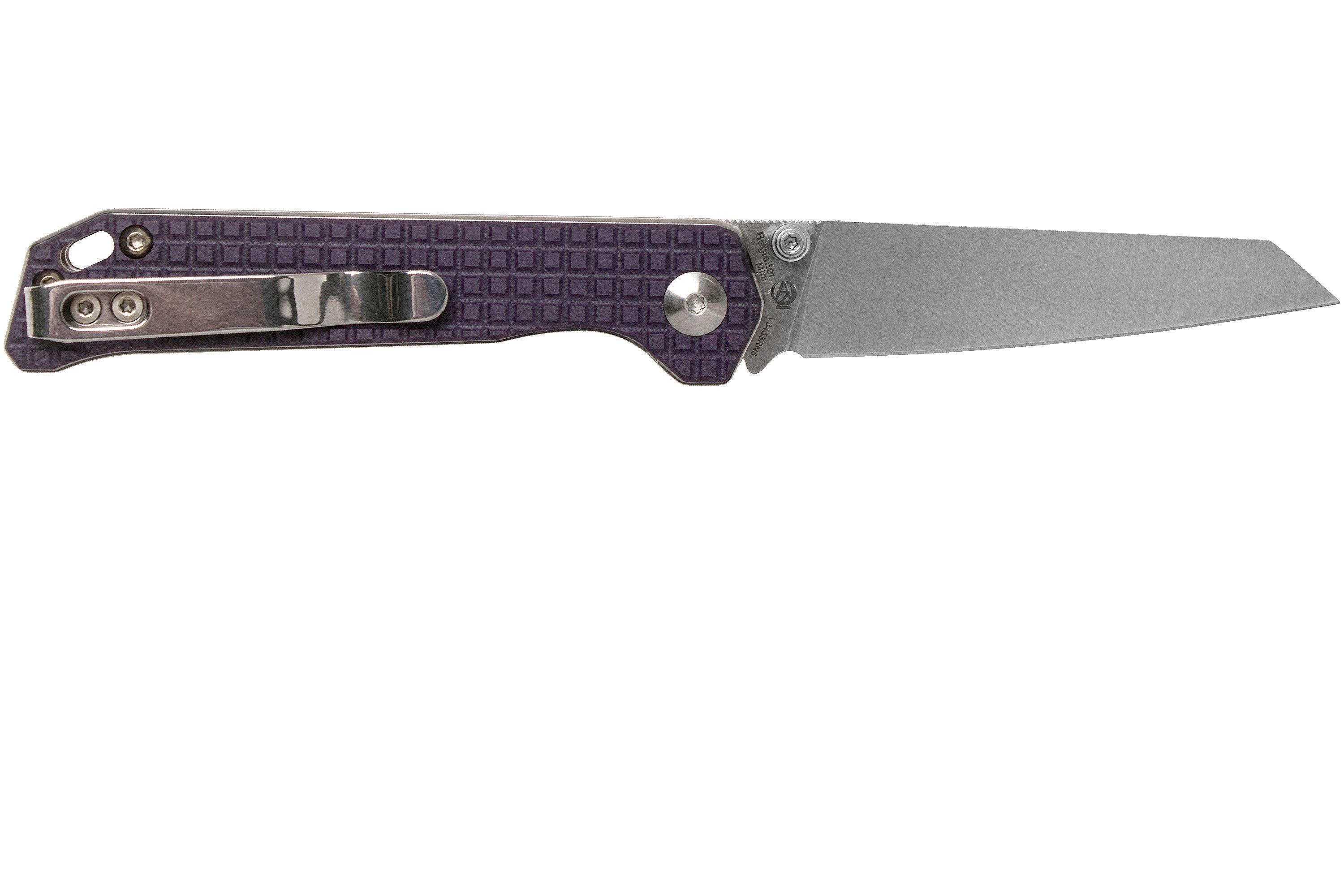 Kizer Begleiter Mini V3458RN5 N690, Purple G10, pocket knife, Azo ...