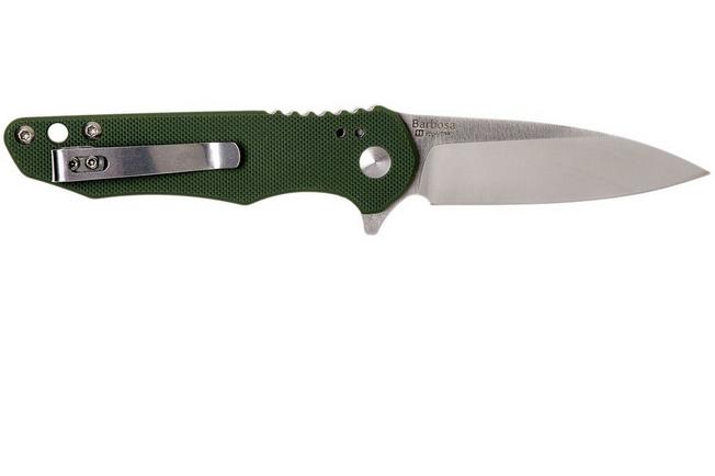 Kizer Barbosa V3487A2 Green Vanguard pocket knife, Mikkel Willumsen design