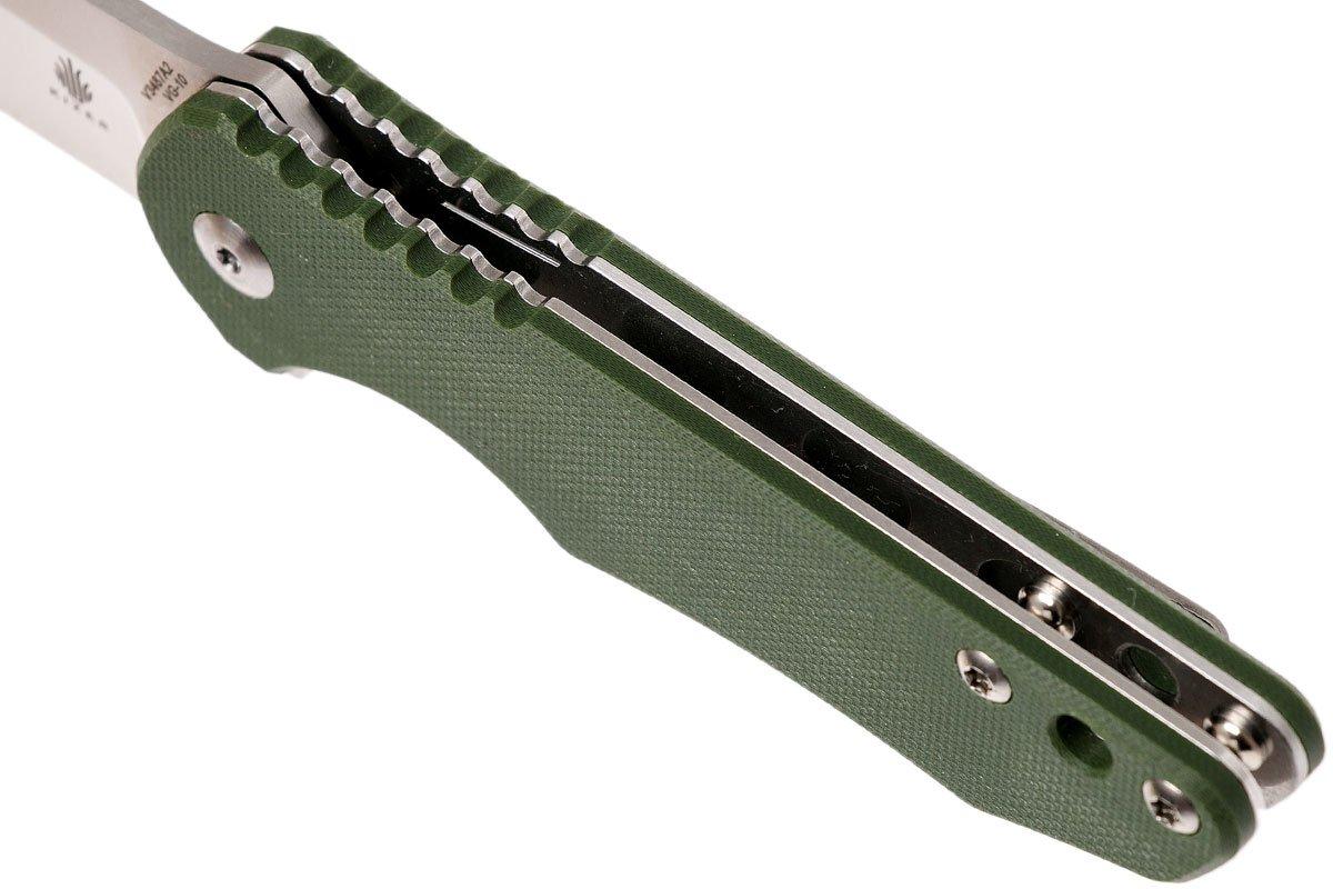 Kizer Barbosa V3487A2 Green Vanguard pocket knife, Mikkel
